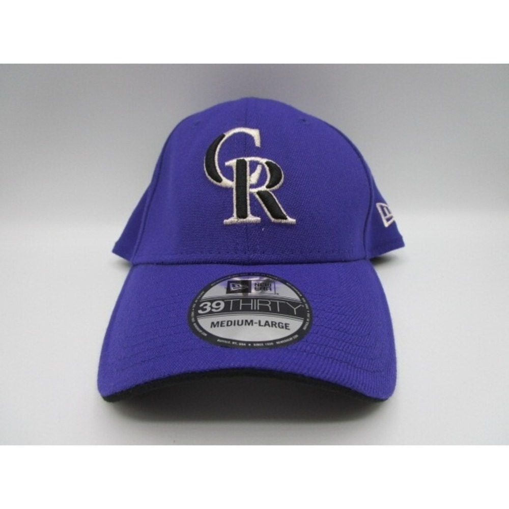 New Era 39Thirty Colorado Rockies Purple Flex Fit Hat Team Classic Cap Size M/L